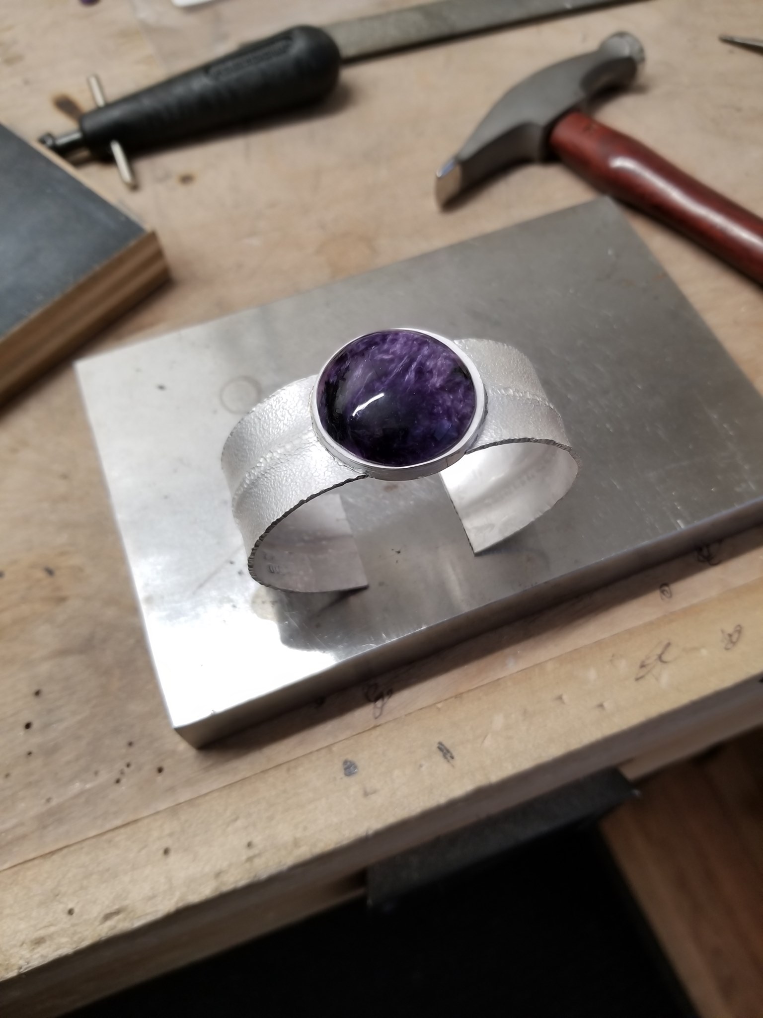 charoite cuff