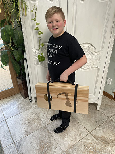 Bradford Woodworks Cornhole Game and Child