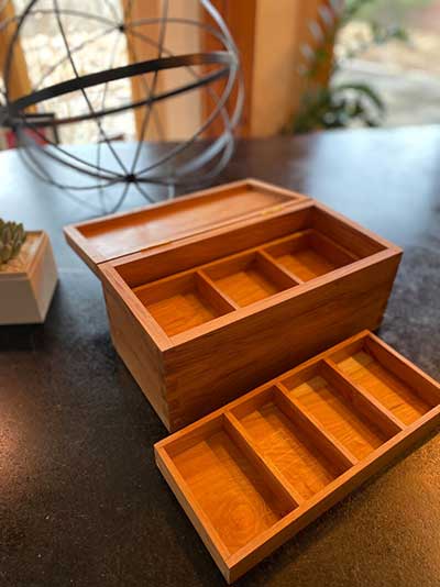 Wine Barrel Jewelry Box